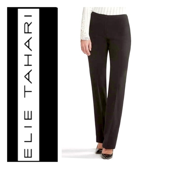 Elie Tahari Wool Pintucked Front Pants - Picture 1 of 8